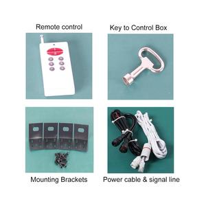 Segnali di prezzo della stazione di servizio rossa a 7 segmenti da 10 pollici con armadio impermeabile IP65 e una scatola di controllo, alimentatore MW, telecomando
