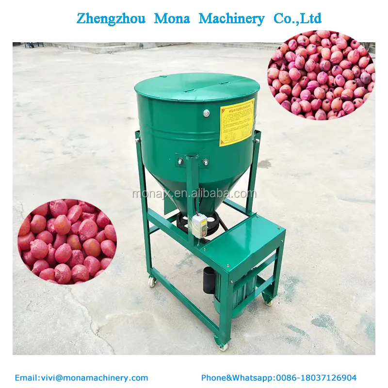 Wheat seed coater/Peanut seed coating machine/grain seeds mixing coating machine