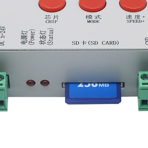 K1000C светодиодный контроллер 5V 12V 24V поддержка 2048 пикселей SD карта 4 канала с выходом 8A - Product Image 3