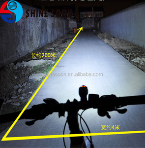 Shinesoon TP-601002 Ba chế độ IP4 không thấm nước <span class=keywords><strong>400lm</strong></span> 2600mAh sáng xe đạp phía trước ánh sáng USB - Product Image 6