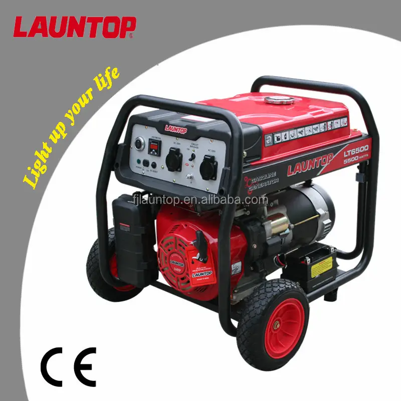 Launtop-generador de gasolina con motor de 270cc, 3,5 kW