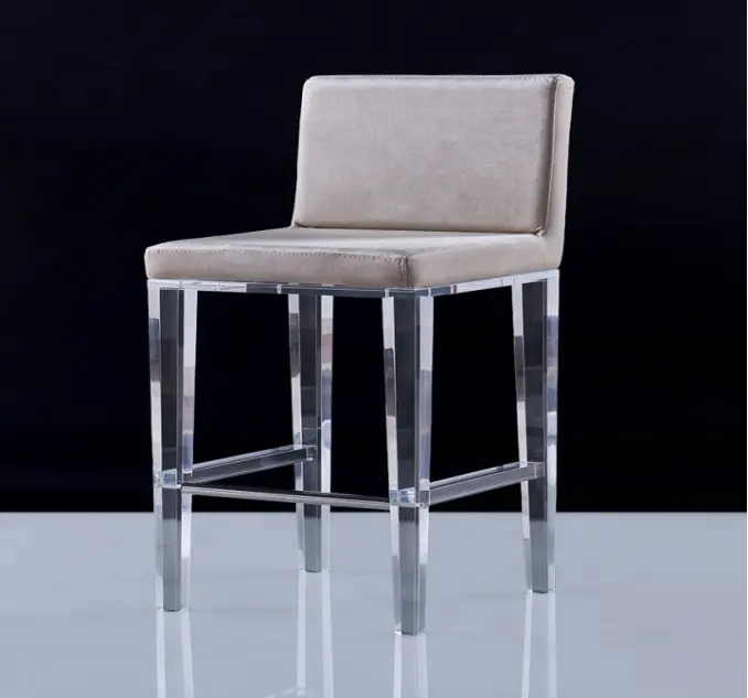 Taburete de Bar, uso específico y muebles comerciales, silla de acrílico transparente