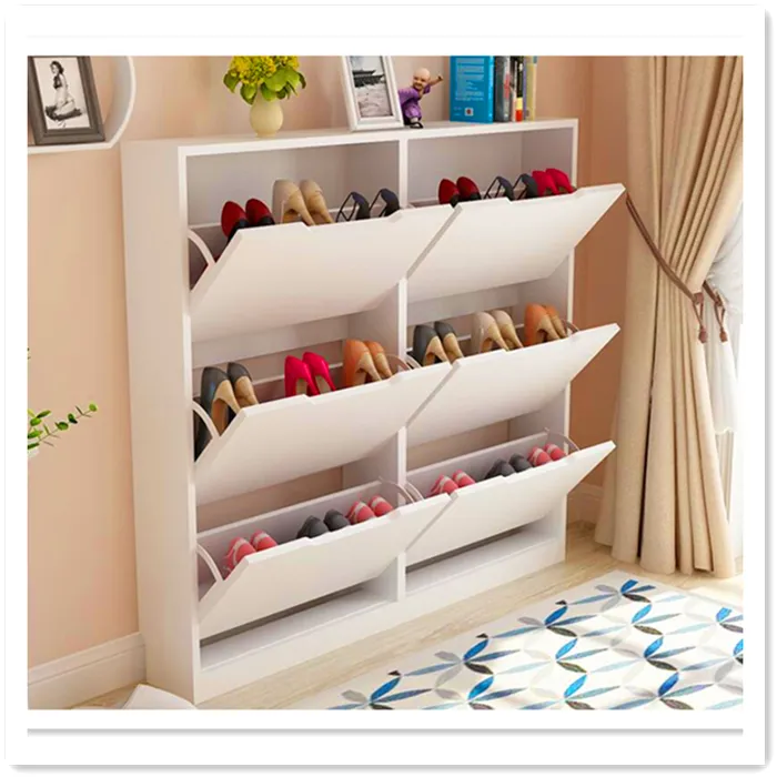 white shoe cabinet, high quality furniture cabinet shoe