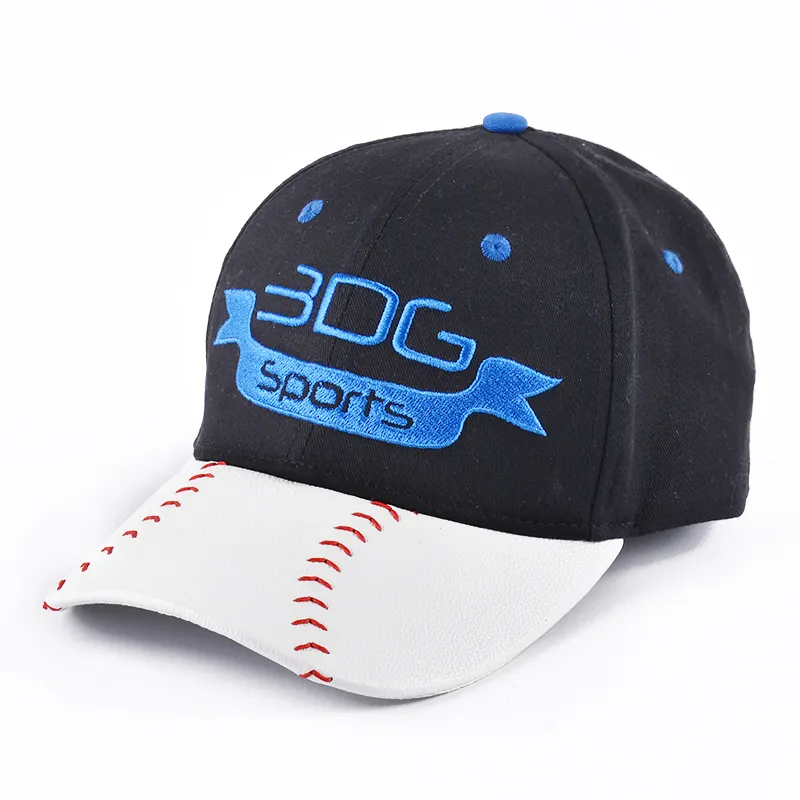 Promotionele Twee Tone Logo Borduren Goedkope Custom Baseball Cap groothandel