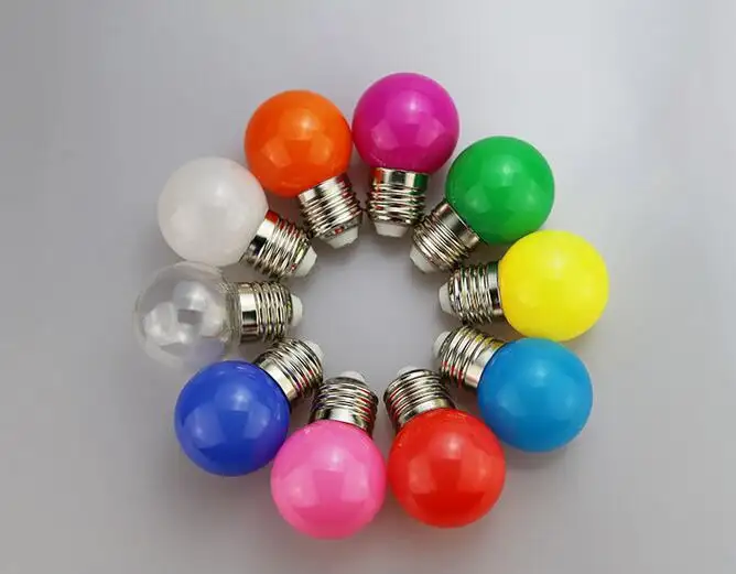 Colorful LED Bulb AC220V E27 G45 7 Colors RGB Lampada LED Lamp SMD3528 Decor Holiday Christmas Lamparas Light Bulb Flashlight
