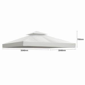 10'X 10/'3x4.5mパティオキャノピーガーデンラインパビリオンガゼボベージュ色