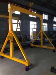 2.5 tonluk ayarlanabilir ile portal vinç elektrikli zincirli vinç
