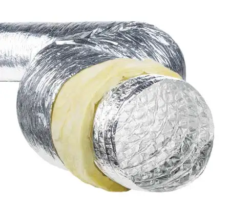 Manufacturer Ventilation Aluminum Flex Duct Pipe Full sized Aluminium Insulated Flexible Duct for HVAC