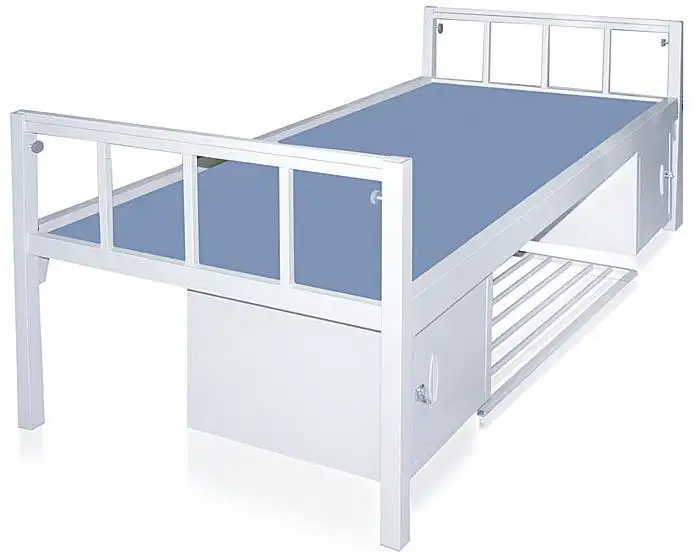 Cama de metal de baja altura, instalación libre de tornillos, modelos de cama individual