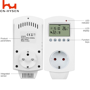 HY02TP Digital termostato regulador del regulador macho controlador de temperatura interruptor AC 220V microordenador con Sensor NTC - Product Image 5
