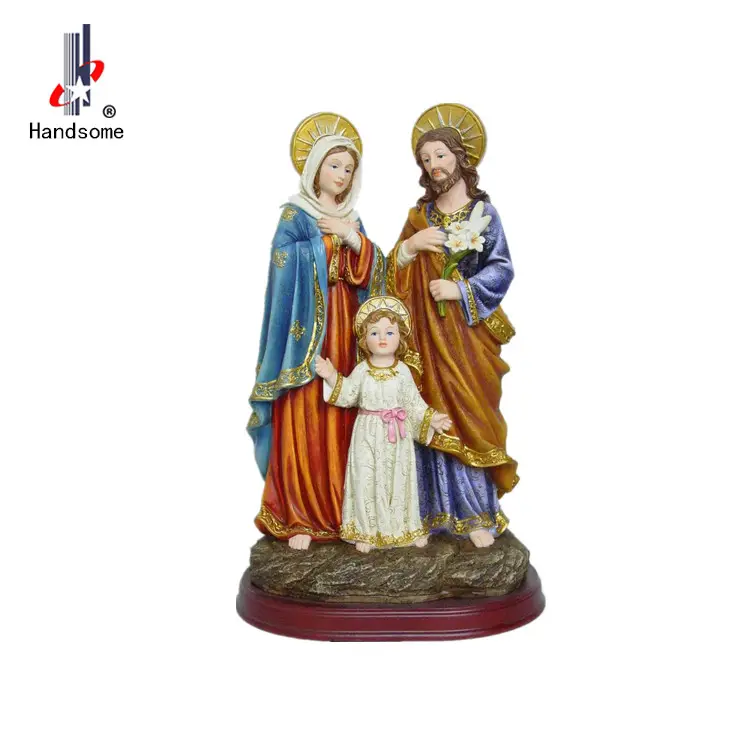 Cattolica Regalo Grande 12 "Statua Figura scultura In Resina Resina Sacra Famiglia Religioso