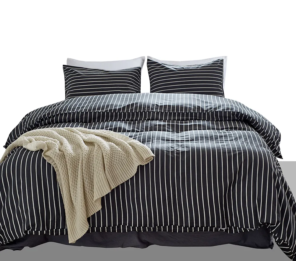 3 stück Baumwolle 100 Prozent Europäischen Qualität Duvet Abdeckung Stellt Full Größe Teens Männer Frauen Atmungs Bett Set