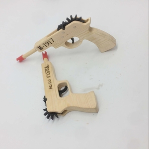 厂家低价批发促销儿童玩具射击游戏橡皮筋木枪玩具