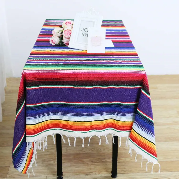 Tischdecke für mexikanische Party hochzeits dekorationen, mexikanische Serape Decke Bettdecke Outdoor Tischdecke Tischdecke