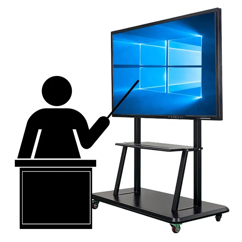 32 ''LCD-Scherm Met 4Mm Gehard Glas Alles-In-Één Paneel Touchscreen Voor Scholen Voor Digitale Bewegwijzering En Displays