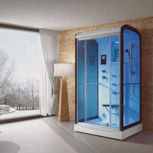 Casa cabina doccia FM/Bluetooth acrilico doppia doccia a vapore - Product Image 2