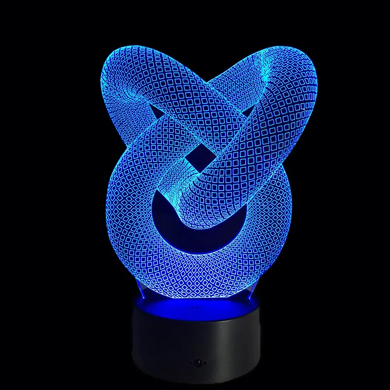 Nhỏ Nhanh Chóng Bán Mặt Hàng 3D Khắc Rõ Ràng Acrylic LED Night Light Đèn Cho Phòng Trẻ Em