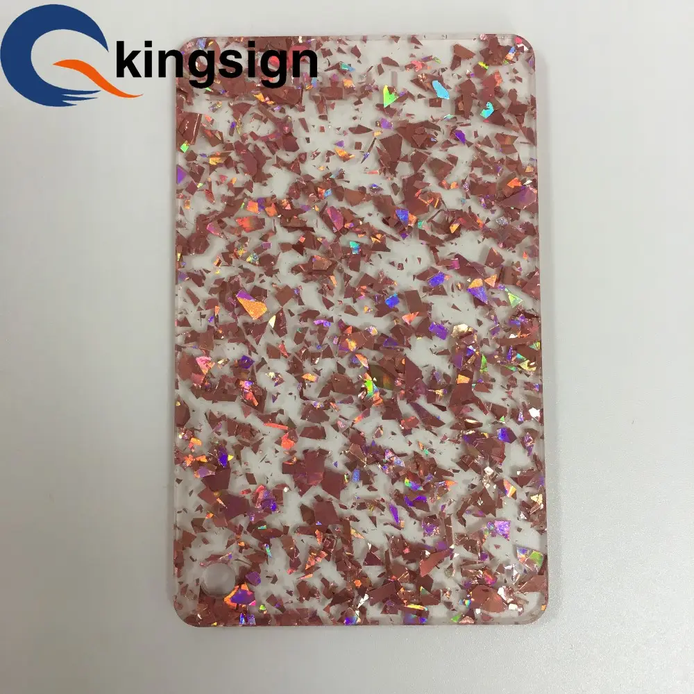 Kings ign günstigen Preis 3mm 4mm 5mm pmma Glitter Acryl Plexiglas platten