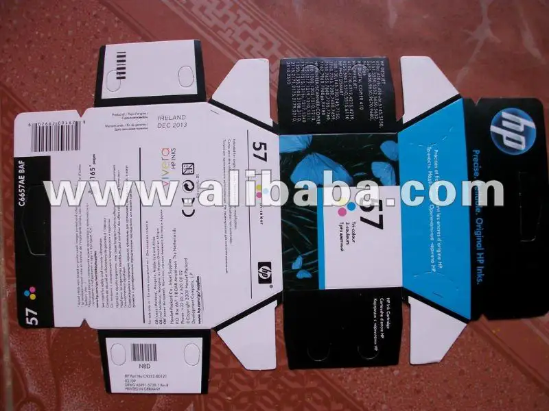 Original ink cartridge packing box for hp 21 22 and all other models
