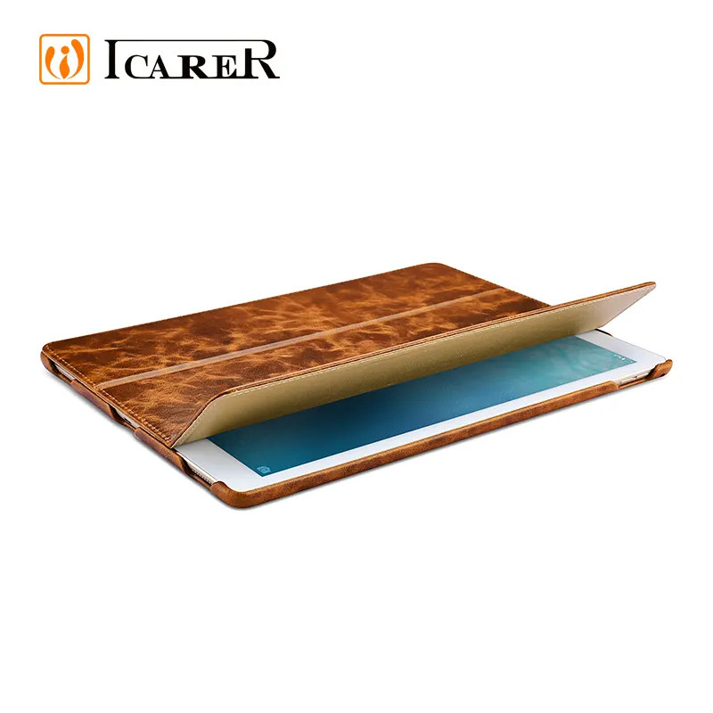 ICARER высокого качества масла ультра тонкий кожаный чехол для iPad Pro 12,9 дюймов 9,7 дюймов