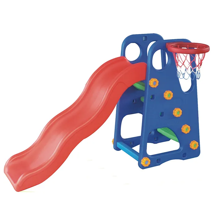 Balançoire et toboggan en plastique pour enfants, espace de jeu éducatif d'intérieur, utilisé dans une maternelle, bon marché, offre spéciale