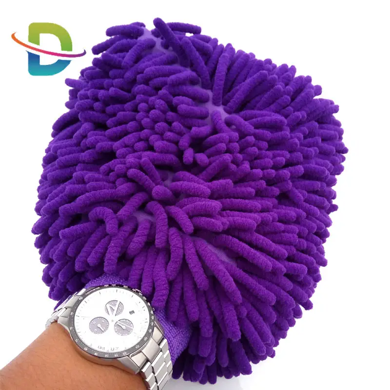 Atacado Chenille Mitt Luvas De Microfibra Do Carro Sacos Inner Opp, caixa exterior ou Sacos De Tecido Lavagem De Carro e Limpeza Luvas De Lavagem 90g