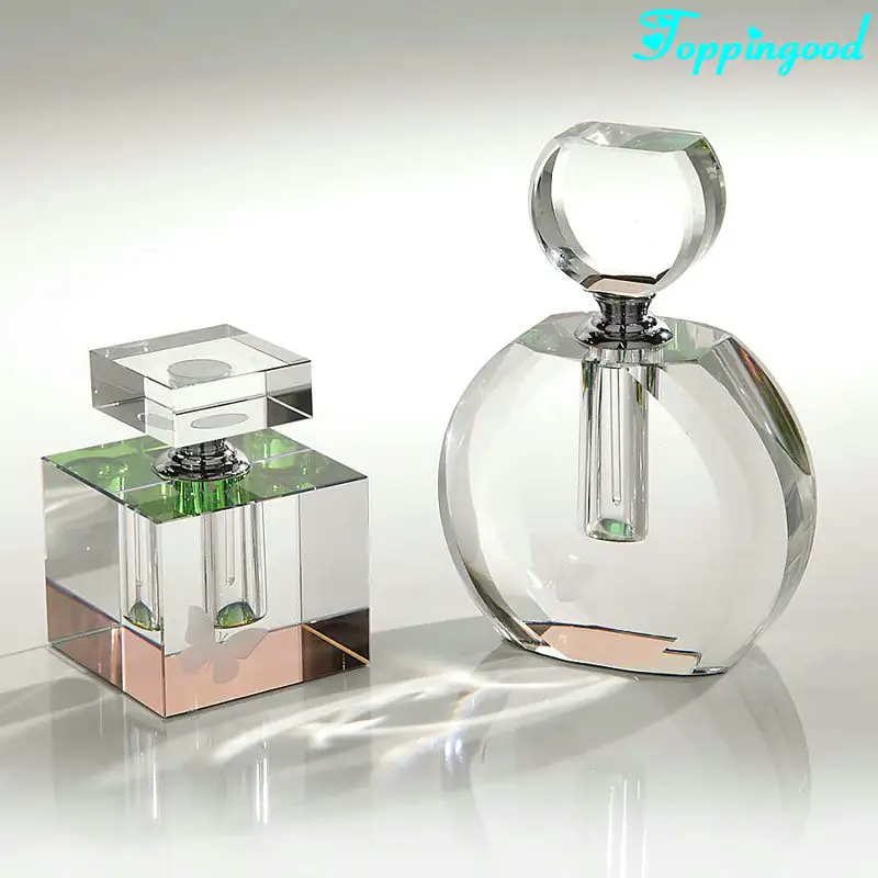 Botella de cristal de Perfume de forma personalizada para regalos de boda