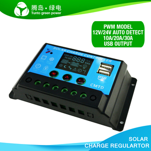 CMTD-controlador de carga Solar Manual para el hogar, 10a, 20a, 12v, 24v, PWM - Product Image 4