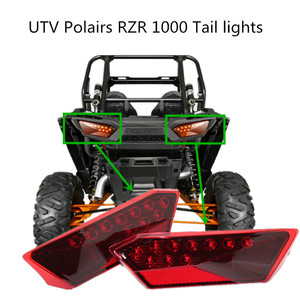 RZR park lambaları LED kırmızı arka fren sürüş ışıkları lambaları yedek uyumlu 2014 - 2019 Polaris RZR <span class=keywords><strong>1000</strong></span> 900 XP 4 Turbo