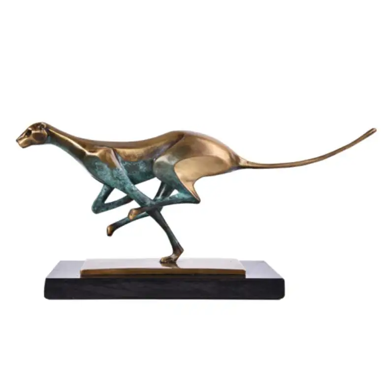 Escultura artística escultura de bronce de animal moderno