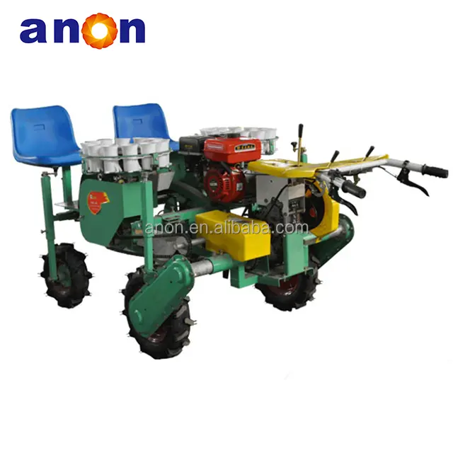 ANON-transplantador automático de plantones de verduras, dos filas, autopropulsado, 2ZBZ-2A