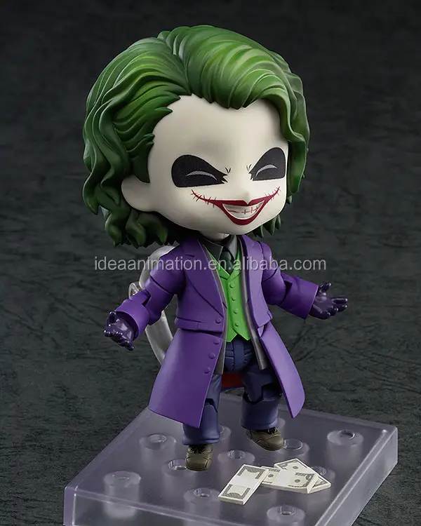 PVC de 10cm de alto joker de plástico OEM figura de acción juguetes chico ama a