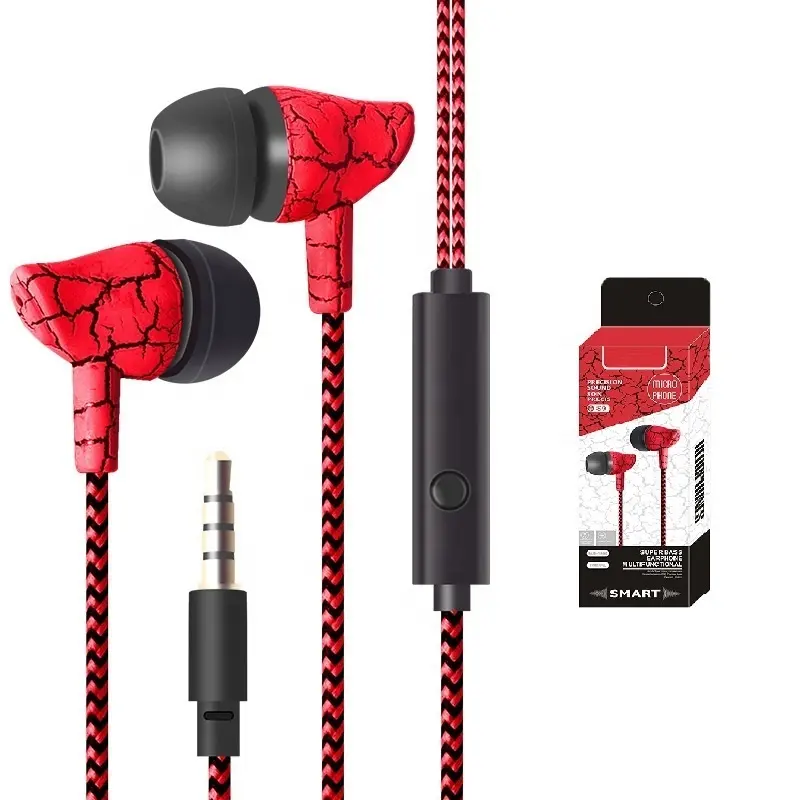 Sport auricolari In-ear Cuffie stereo Auricolare Con Cavo Con MICROFONO