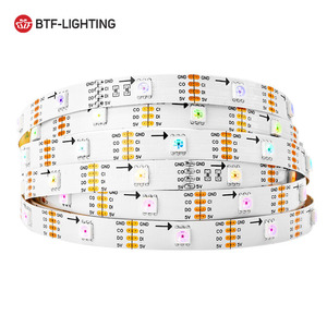 Venta al por mayor SK9822 Digital LED Strip Arduino/Raspberry Pi Compatible 30 60 LEDs/M RGB Control Individual DIY Smart Home Lighting