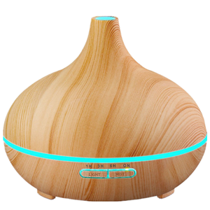 500ml Casa OEM Ufficio Aria Ad Ultrasuoni Umidificatore Portatile Con Led Aromaterapia <span class=keywords><strong>Aroma</strong></span> Olio Essenziale Diffusore per la Casa-Legno grano