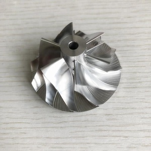 TD04HL 13T 40.61/56.02Mm 49377-04200 6 + 6 Blades เทอร์โบมิลลิ่ง/อลูมิเนียม2618/ล้อคอมเพรสเซอร์ Billet มุมปลายเรียว: 0องศา - Product Image 2