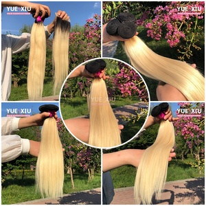 YueXiu saç Xuchang üretimi, rekabetçi fiyat hint saç ve % 613 sarı saç