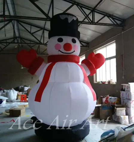 Decorações de Natal ao ar livre boneco de neve inflável/boneco de neve grande
