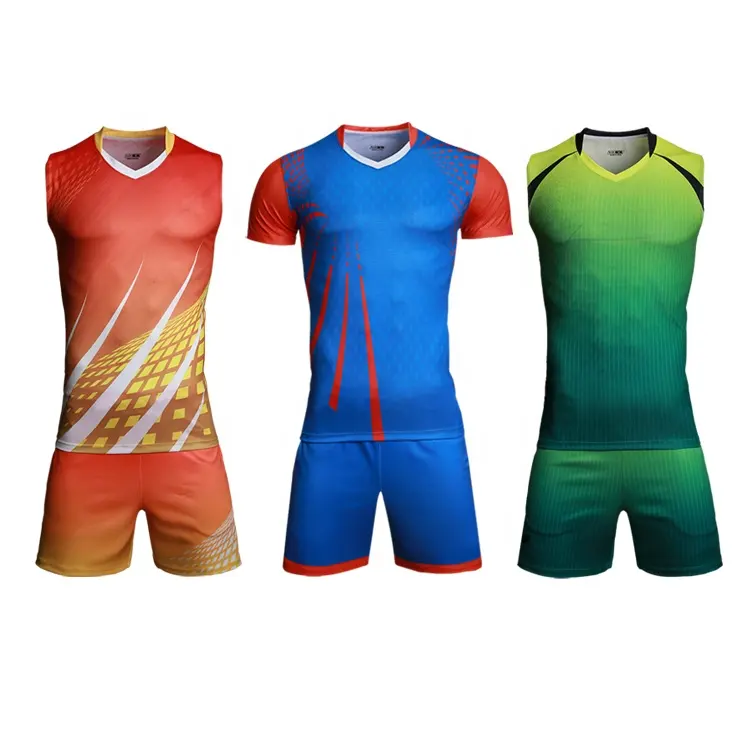 Jersey de tenis de mesa barato personalizado, diseños de uniformes de voleibol para hombres