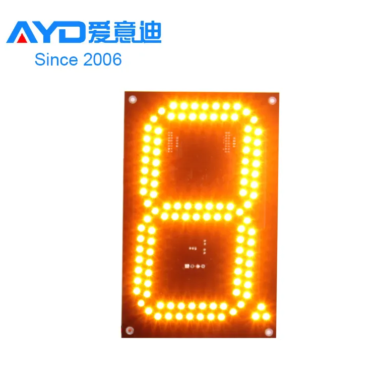 US Hotcake-Panel de pantallas led electrónicas, gran tamaño, amarillo, aceite, LED, precio, cambiador, 3 dígitos