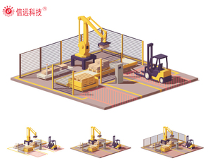 Robot apilador de paletas Xinyuan con garras de base de brazo Máquinas de embalaje eficientes Robot paletizador - Product Image 5