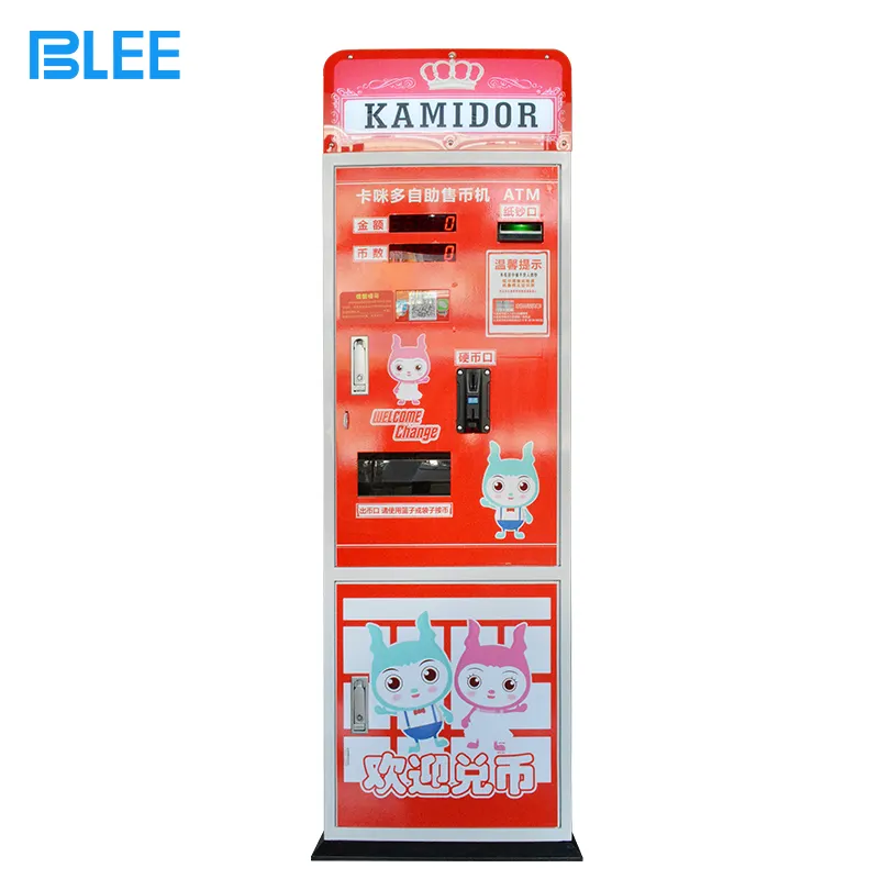 Highly Security Currency Money Coin Exchange Operated Vending Machine For Sale
