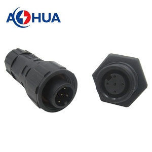 AOHUA Manufactory Male Panel M16 IP67 2pin Male Female Waterproof Connector for Power and Signal
