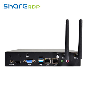 Linux J1900 Mini PC Server Barebone sistema Ubuntu industriale Desktop Tower Computer Fanless con disponibilità di magazzino - Product Image 2