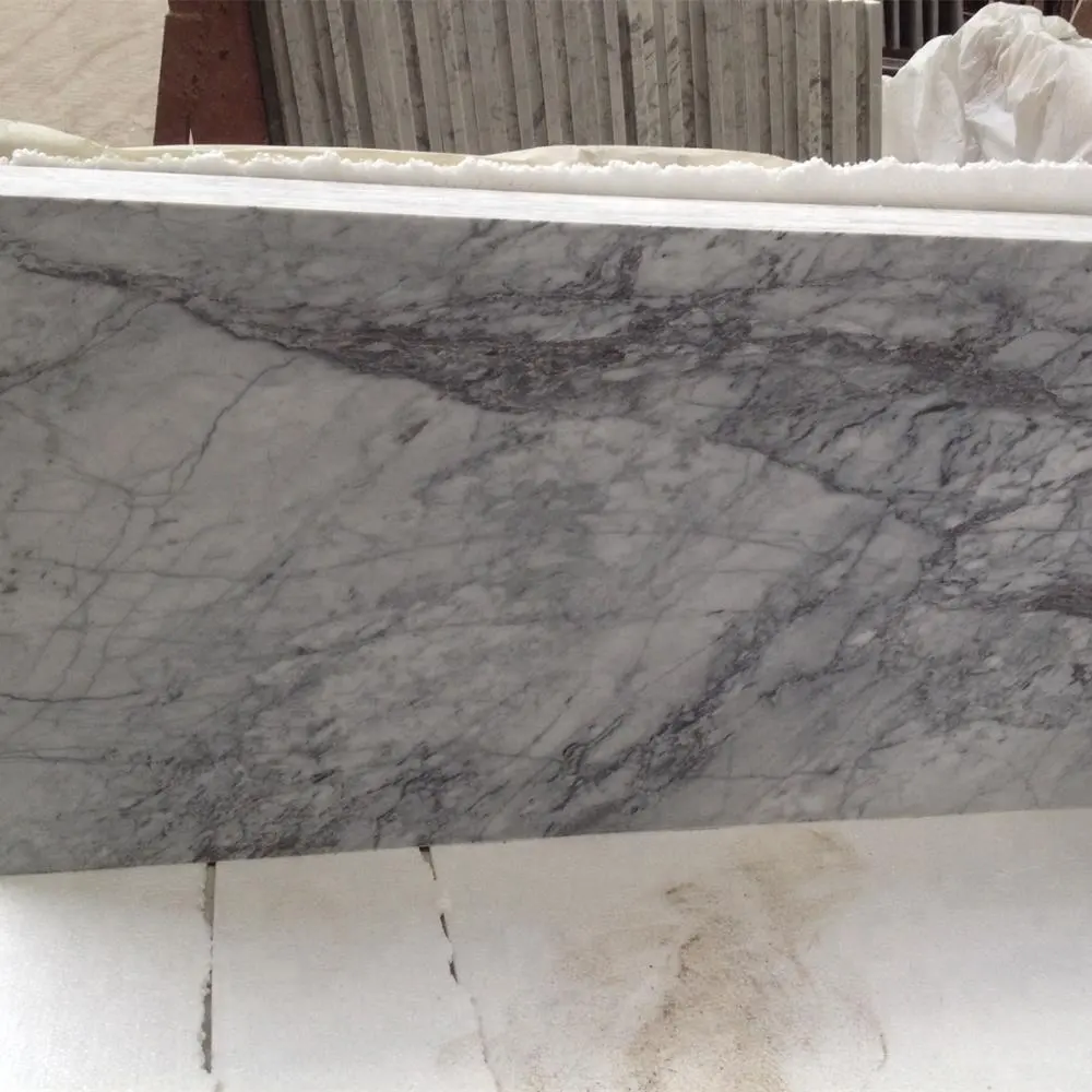 Top grade Carrara đá cẩm thạch trắng gạch 12x24 cho nội bộ trang trí