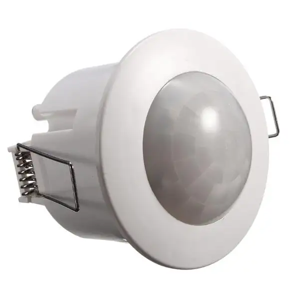 Détecteur de mouvement 360 degrés intégré Mini plafond 220V capteur mobile Pir système d'alarme antivol détecteur de foudre