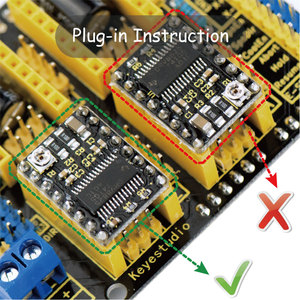 Keyestudio ЧПУ комплект для arduinos щит с ЧПУ V3 + <span class=keywords><strong>UNO</strong></span> R3 + 4 шт. DRV8825 драйвер/GRBL Совместимость