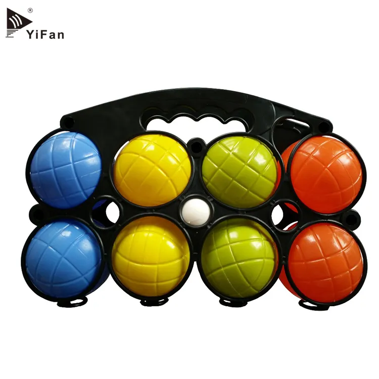 Juego de Pelota boccia de plástico personalizado, juegos deportivos al aire libre, petanque Ball