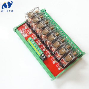 Módulo de relé canal 8 DC24V controle do PLC MCU placa de desenvolvimento Microcontrolador acessórios