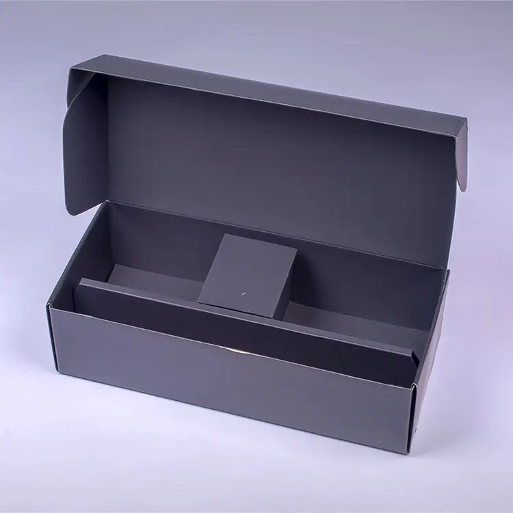 Черная Подарочная коробка для одежды, книжки из гофрированной бумаги, коробка для красоты от производителя, упаковка для косметики, подарочная коробка